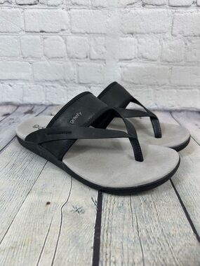 Gravity Defyer Women's GDEFY Gimor Leather Fashion Flip Flops size 10